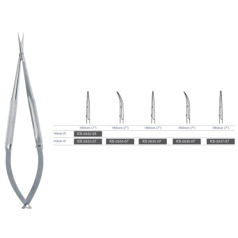 MICRO SCISSORS WITH ROUND HANDLE